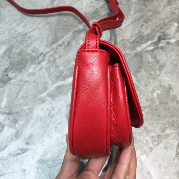 Balen Leader Soft Round Cross Bag In Red, For Women,  Bags 6.3in/16cm - Image 2