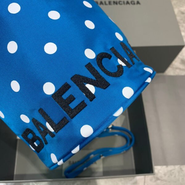 Balen Le Cagole Medium Bucket Bag In Blue, For Women,  Bags 17.6in/45cm - Image 2