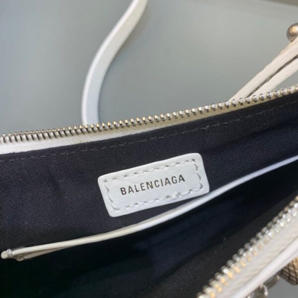 Balen Le Cagole Mini Bag With Chain In White, For Women,  Bags 8.2in/21cm - Image 6