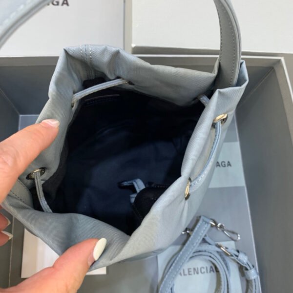 Balen Le Cagole Medium Bucket Bag In Light Gray, For Women,  Bags 11.8in/30cm - Image 2
