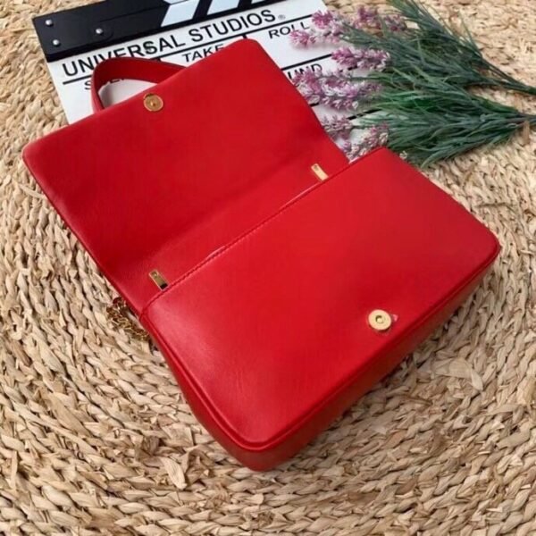 BB Quilted Medium Lola Bag Monogram Red For Women, Bags 11in/28cm - Image 3