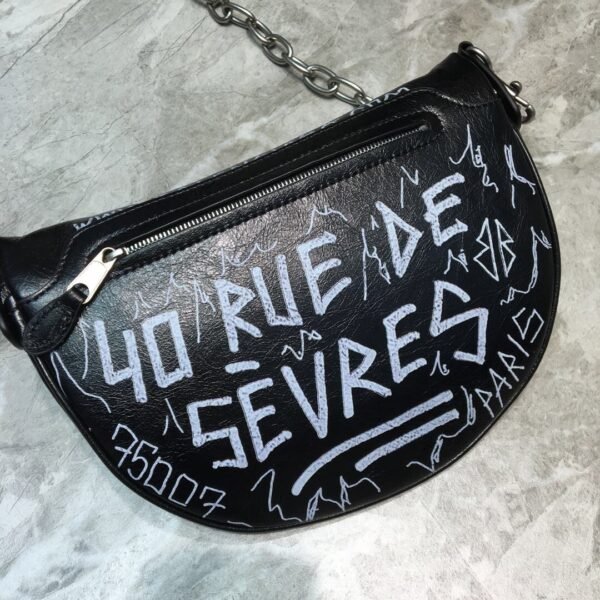Balen Souvenir XS Belt Bag In Black, For Women,  Bags 9.5in/24cm - Image 3