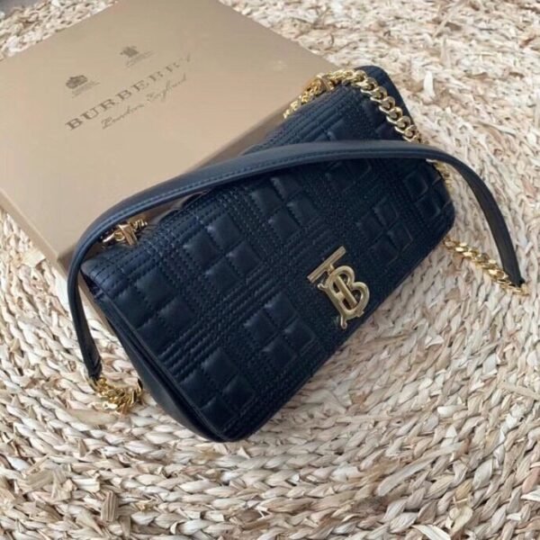 BB Quilted Medium Lola Bag Monogram Black For Women, Bags 11in/28cm 80217011 - Image 2