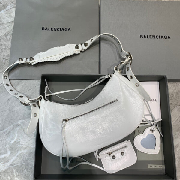 Balen Le Cagole XS Shoulder Bag In White, For Women,  Bags 13in/33cm - Image 2