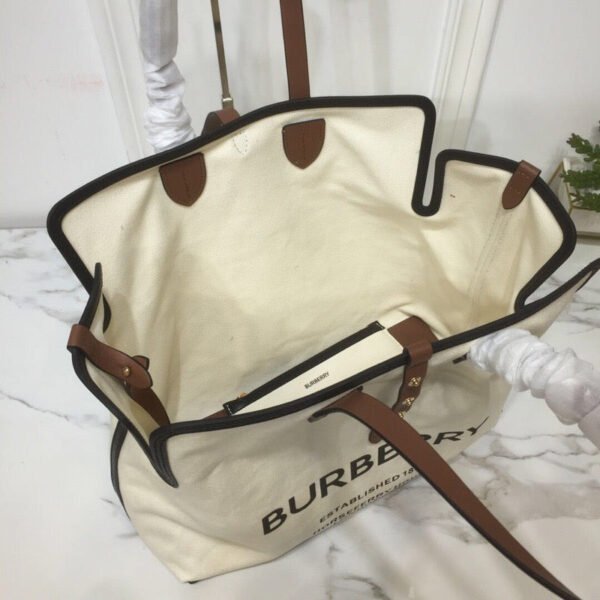 BB The Large Soft Cotton Canvas Belt Bag Brown For Women, Women’s Bags 16.5in/42cm - Image 2