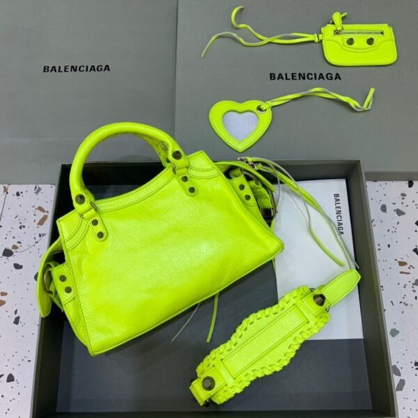 Balen Neo Cagole XS Handbag In Light Green, For Women,  Bags 10.2in/26cm - Image 2