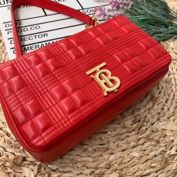 BB Quilted Medium Lola Bag Monogram Red For Women, Bags 11in/28cm - Image 2