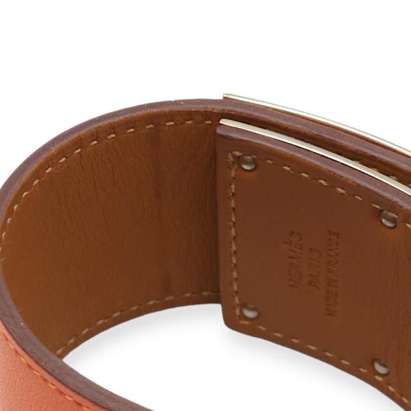 Kelly Dog Small Mangue Bracelet in Swift, Palladium hardware - Image 3