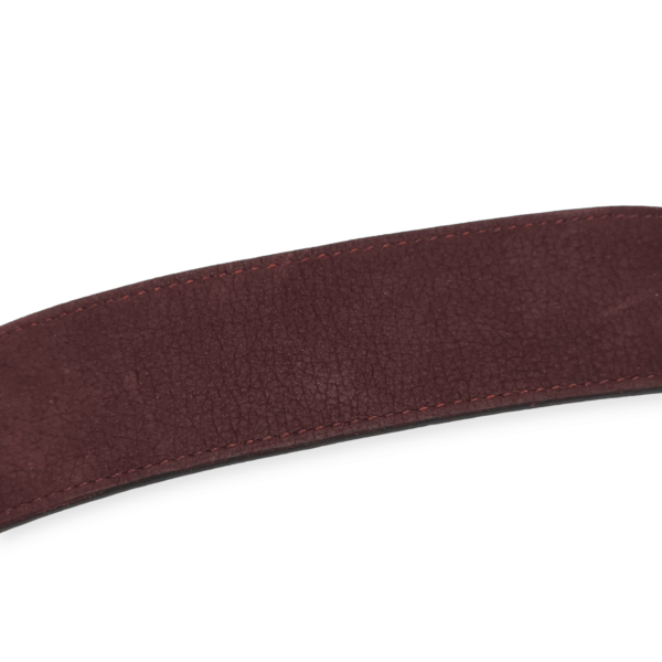 Kelly Dog Small Prune Bracelet in Suede Leather, Palladium hardware - Image 5