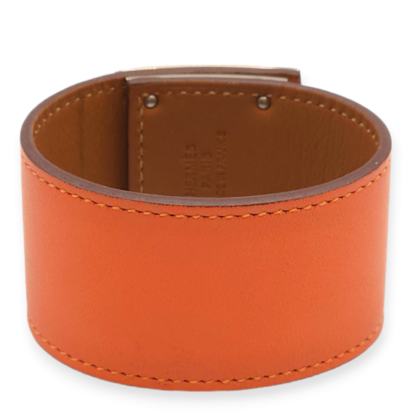 Kelly Dog Small Mangue Bracelet in Swift, Palladium hardware - Image 2