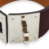 Kelly Dog Small Prune Bracelet in Suede Leather, Palladium hardware - Image 4