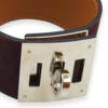 Kelly Dog Small Prune Bracelet in Suede Leather, Palladium hardware - Image 3