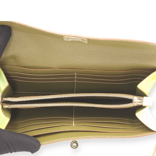 Kiwi/Vert Veronese Kelly Kiwi/Vert Veronese Wallet in Epsom, Palladium hardware - Image 3