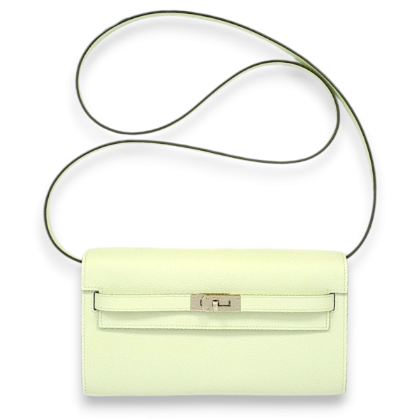Kelly To Go Vert Fizz Crossbody Bag in Epsom, Palladium hardware - Image 2