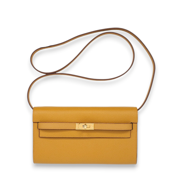 Kelly To Go Sesame Crossbody Bag in Epsom, Gold hardware - Image 2
