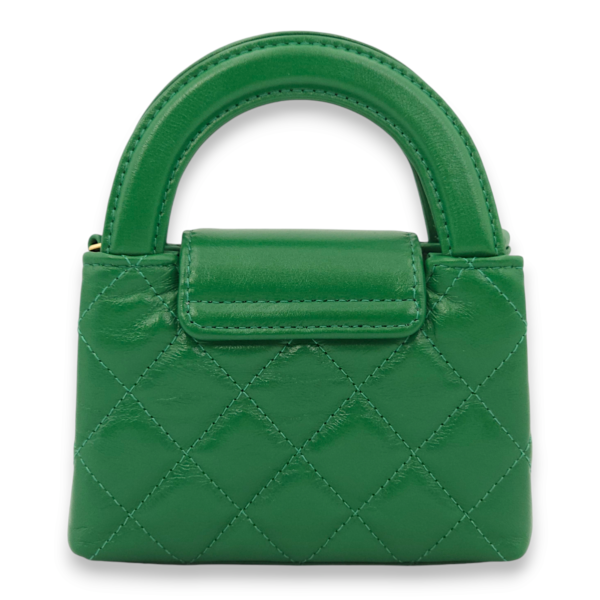 Kelly Green Shoulder Bag in Calfskin, Gold hardware - Image 2