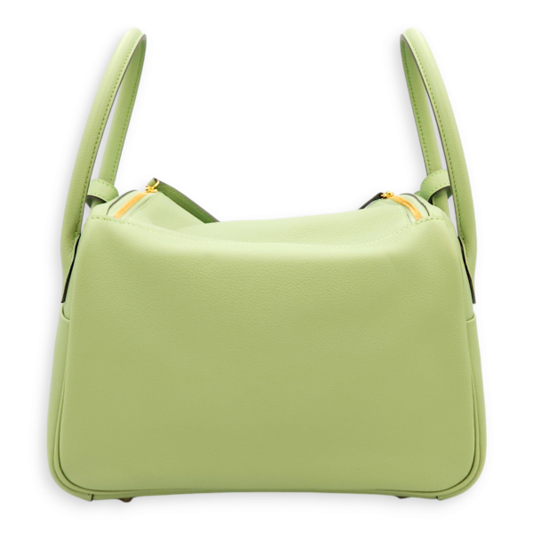 Lindy 26 Vert Criquet in Evercolor, Gold hardware - Image 2