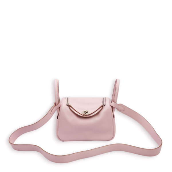 Lindy Verso Mini Mauve Pale/Gold in Swift, Palladium hardware - Image 3