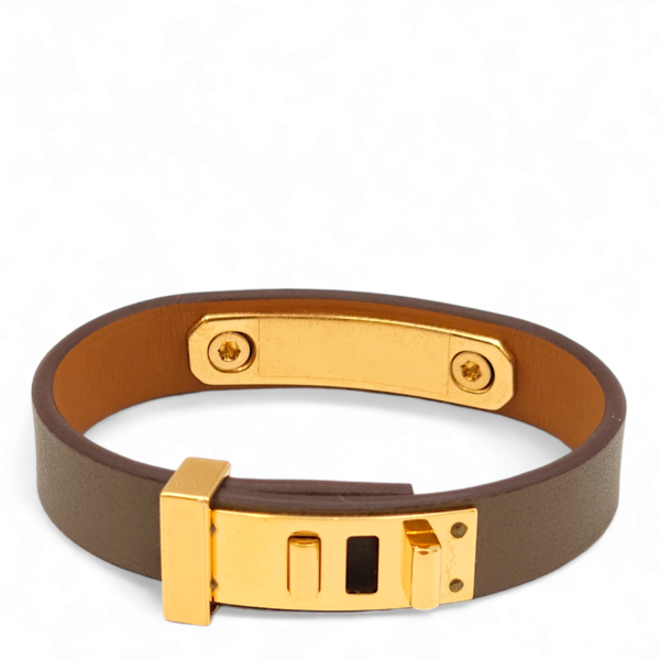 As De Coeur T2 Etoupe Bracelet in Swift, Rose Gold hardware