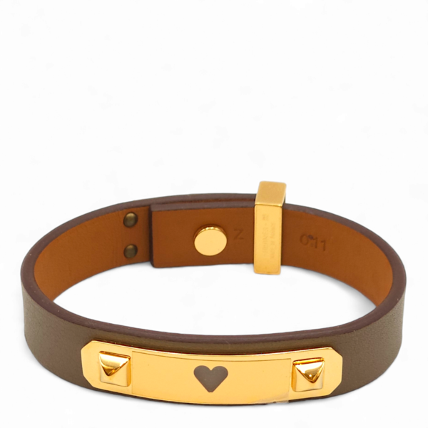 As De Coeur T2 Etoupe Bracelet in Swift, Rose Gold hardware - Image 2