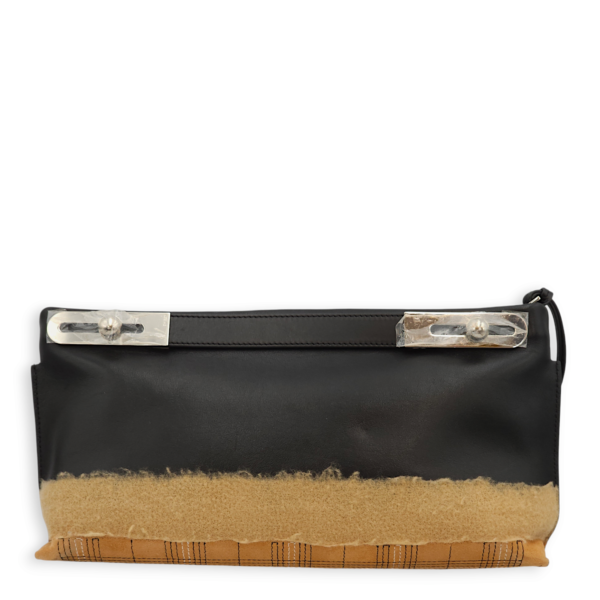 Missy Black/Brown Clutch in Calfskin - Image 2