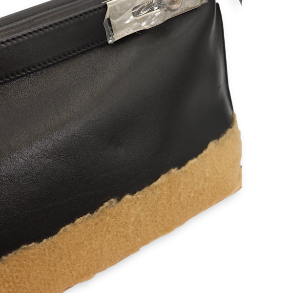 Missy Black/Brown Clutch in Calfskin - Image 12