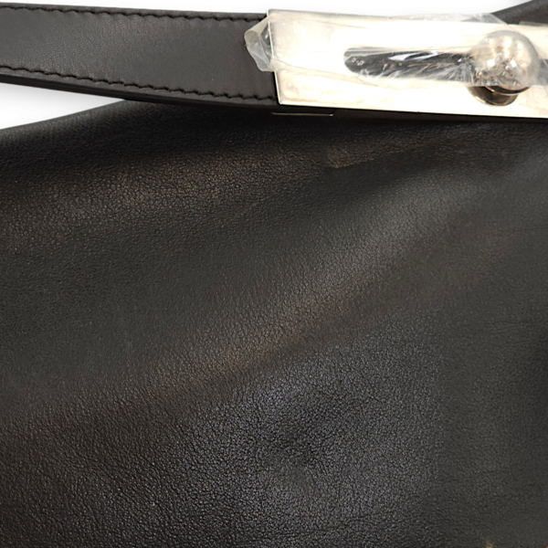 Missy Black/Brown Clutch in Calfskin - Image 11