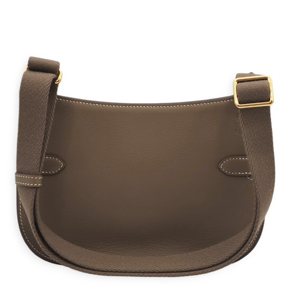 Jypsiere Mini Etoupe in Evercolor, Gold hardware - Image 3