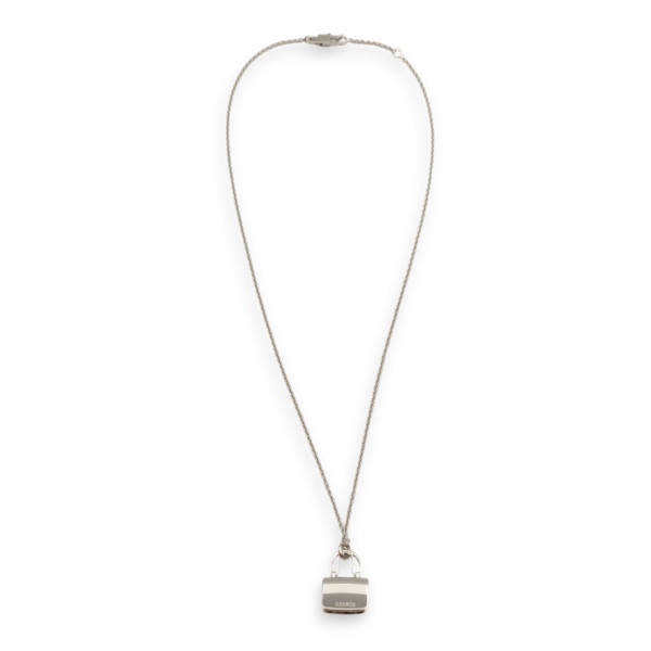 Amulettes Constance 43 Diamond, 0,44 Carat Necklace in White Gold - Image 4