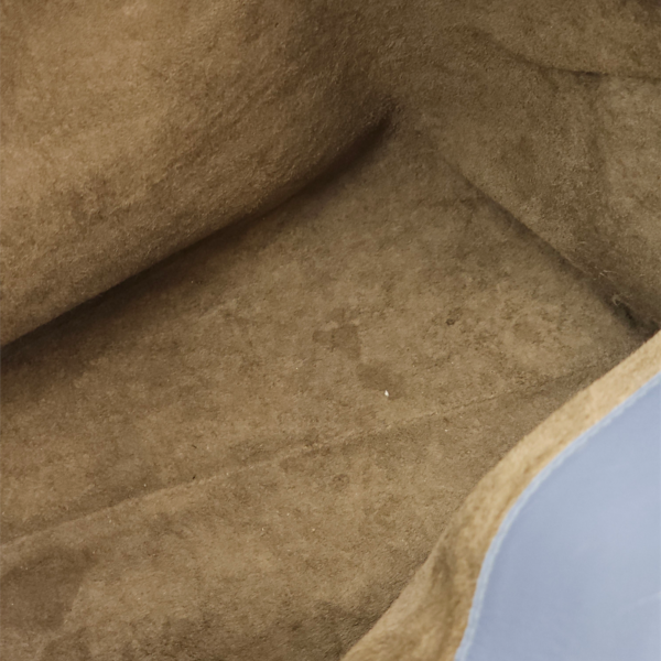 Intrecciato Roma Blue Top Handle Bag in Calfskin/Nappa Leather, Brunito hardware - Image 20