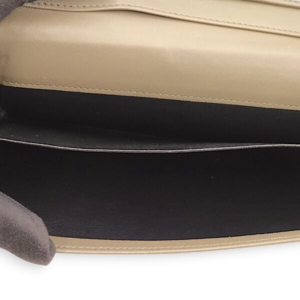 Intrecciato Bi-Fold Olive Green Wallet in Nappa Leather, Brunito hardware - Image 12