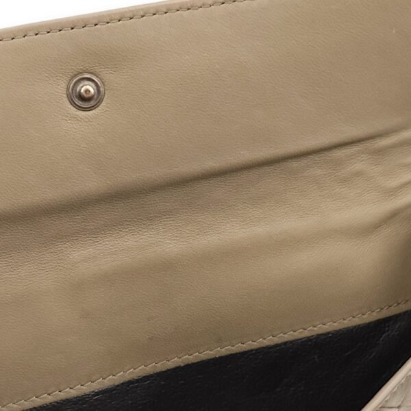 Intrecciato Bi-Fold Olive Green Wallet in Nappa Leather, Brunito hardware - Image 5