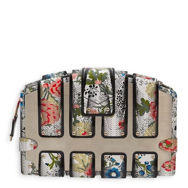 LV Petite Malle (SS 2018 Collection) Floral Print Clutch in Calf/Metal, Palladium hardware - Image 6