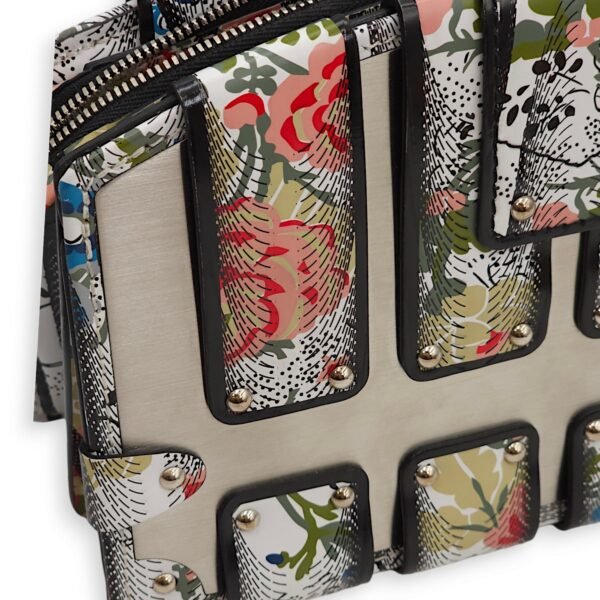 LV Petite Malle (SS 2018 Collection) Floral Print Clutch in Calf/Metal, Palladium hardware - Image 5