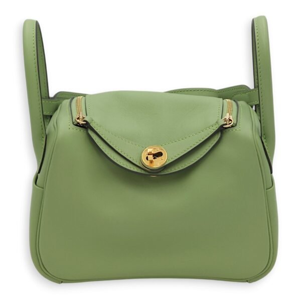 Lindy Vert Criquet in Swift, Gold hardware