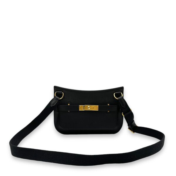 Jypsiere Mini Black in Evergraine, Gold hardware - Image 7