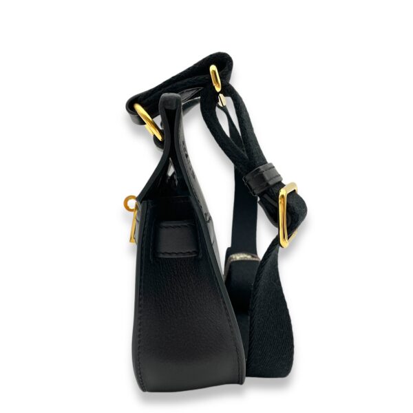 Jypsiere Mini Black in Evergraine, Gold hardware - Image 4