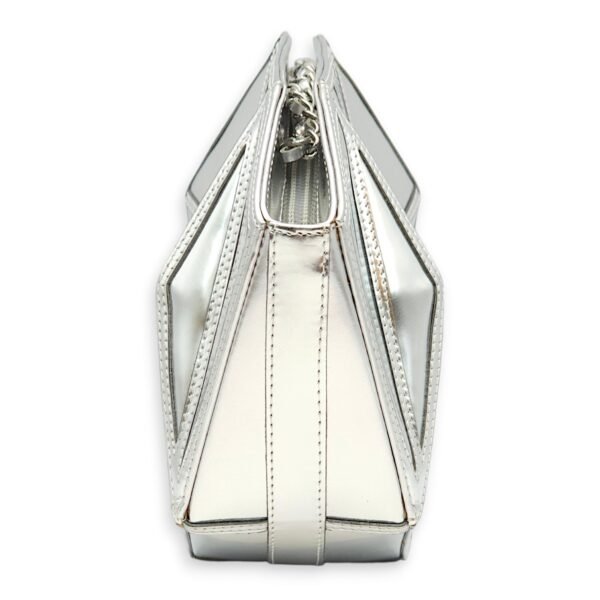 Midnight Swim Silver Clutch in Patent Leather, Palladium hardware - Image 4
