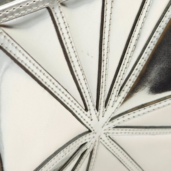 Midnight Swim Silver Clutch in Patent Leather, Palladium hardware - Image 8