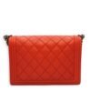 Le Boy Large Red Shoulder Bag in Calfskin, Ruthenium hardware - Image 2
