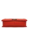 Le Boy Large Red Shoulder Bag in Calfskin, Ruthenium hardware - Image 6