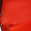Le Boy Large Red Shoulder Bag in Calfskin, Ruthenium hardware - Image 12