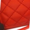 Le Boy Large Red Shoulder Bag in Calfskin, Ruthenium hardware - Image 11
