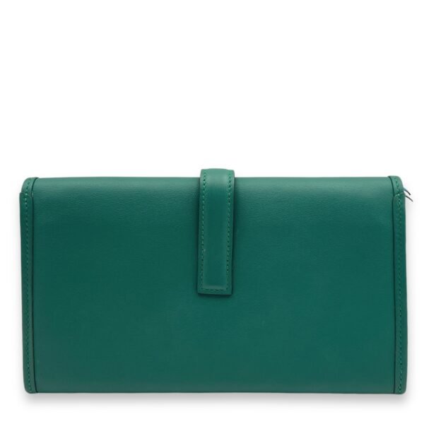 Jige Duo Malachite/Blue Zanzibar Wallet in Swift, Palladium hardware - Image 2