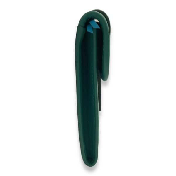 Jige Duo Malachite/Blue Zanzibar Wallet in Swift, Palladium hardware - Image 4