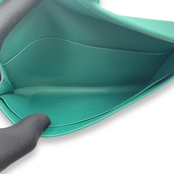 Jige Duo Malachite/Blue Zanzibar Wallet in Swift, Palladium hardware - Image 9