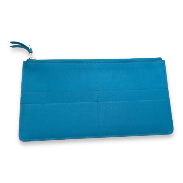 Jige Duo Malachite/Blue Zanzibar Wallet in Swift, Palladium hardware - Image 8