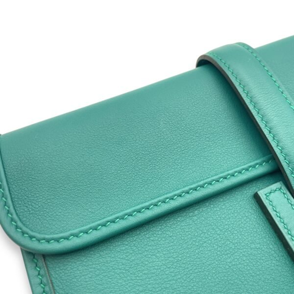 Jige Duo Malachite/Blue Zanzibar Wallet in Swift, Palladium hardware - Image 6