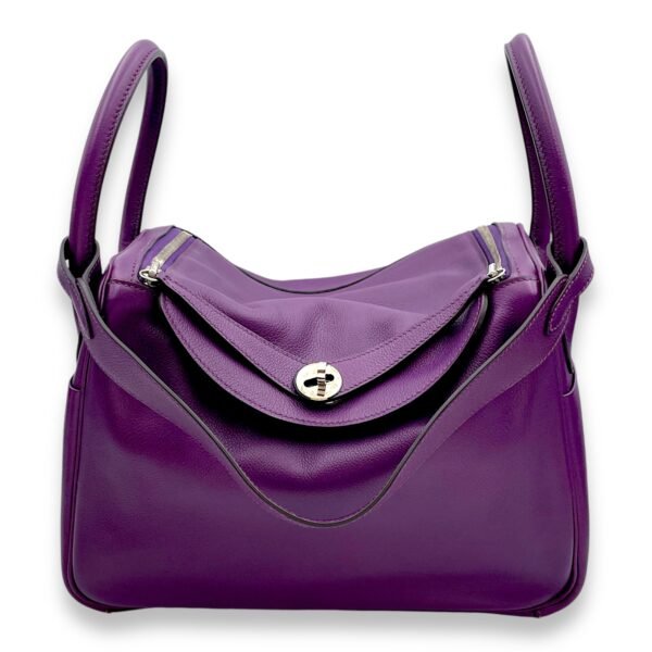Lindy 30 Ultraviolet in Evercolor, Palladium hardware - Image 11