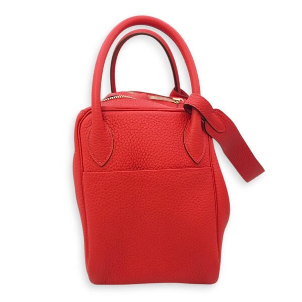 Lindy 30 Rouge Casaque in Clemence, Palladium hardware - Image 4